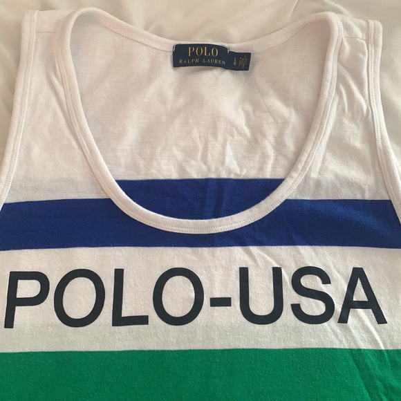 Used Men’s Large POLO USA tank top - Picture 2 of 3